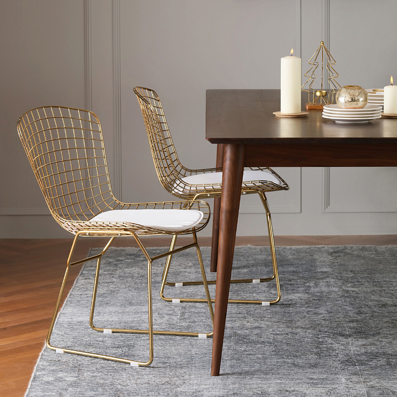 Bertoia Side Chair-设计师Harry Bertoia-餐椅 全屋整装家具定制家居设计