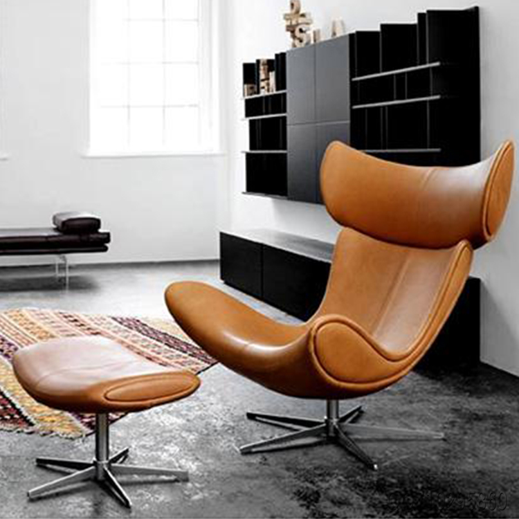 皮质星脚 躺椅样品房办公总裁椅Henrik Pedersen 地产样品房 家用商用家具设计