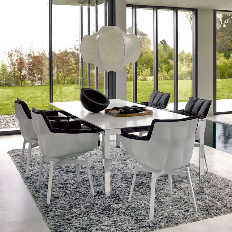 白色玻璃钢款稻壳餐椅 创意米兰家具玻璃钢肌肉椅 颜色面料可定制