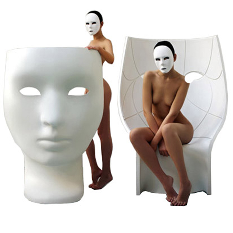 面具座椅Driade Store Nemo Chai脸形设计椅Nemo Fabio Novembre 意大利设计师意大利r 扶手椅