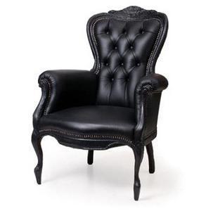 烟椅Moooi Smoke Armchair 黑色焚迹扶手椅荷兰设计师沙发椅