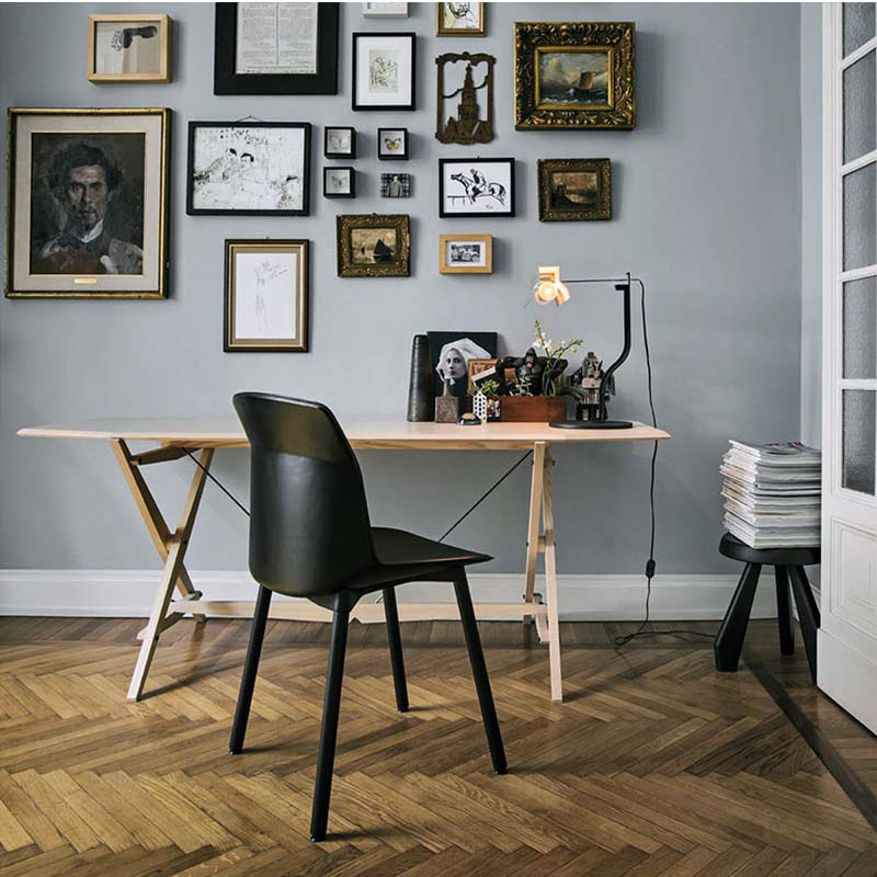 北欧椅子motek现代个性简约黑色靠背休闲  设计师家具餐厅餐椅