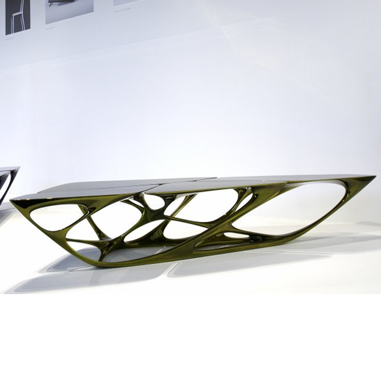 1.6米现货玻璃钢异形茶几  扎哈设计师茶几 Vitra Edition Table Mesa table