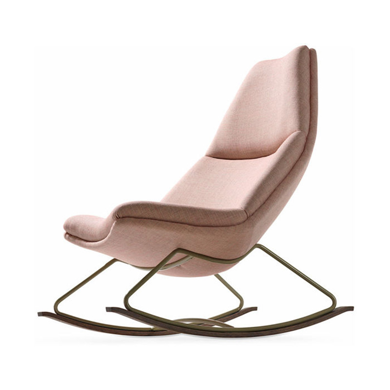 布艺摇椅Geoffrey Harcourt 北欧风格家具躺椅 设计PU真皮可定制