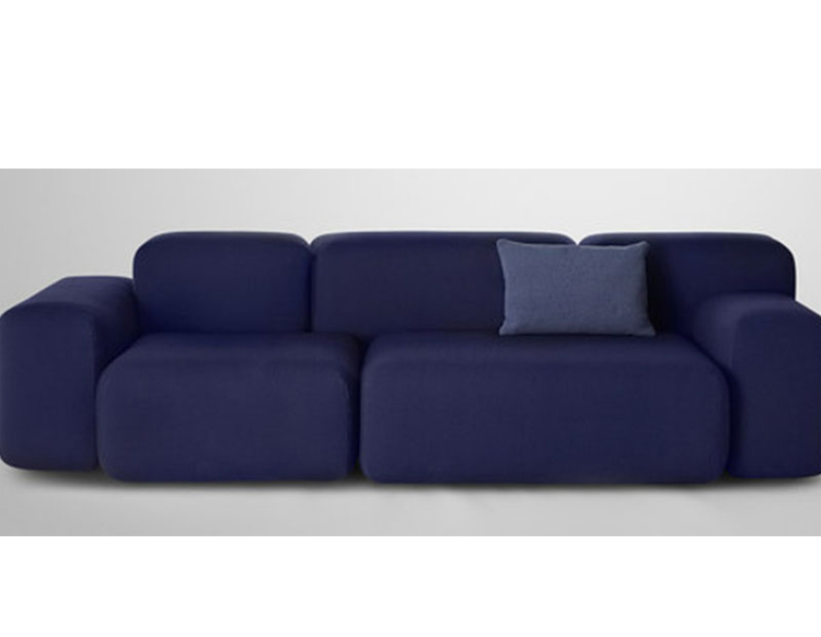 Soft Blocks 创意布艺沙发组合 现代设计师时尚客厅三人沙发定制