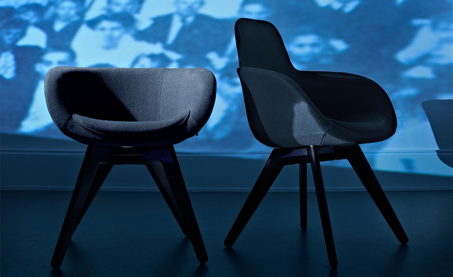 Scoop Low Copper Chair 北欧风格餐椅 设计师休闲椅 玻璃钢黑色
