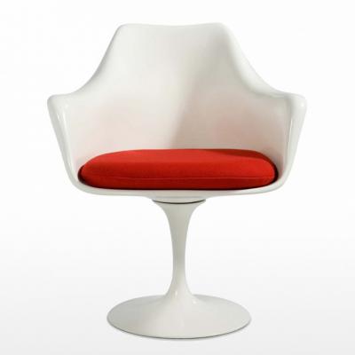 TULIP ARMCHAIR郁金香椅玻璃钢设计师郁金香扶手椅Eero Saarinen