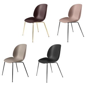 玻璃钢单椅漆面五金脚颜色可定制 丹麥Gubi  高品质 质量第一 高端家具餐椅