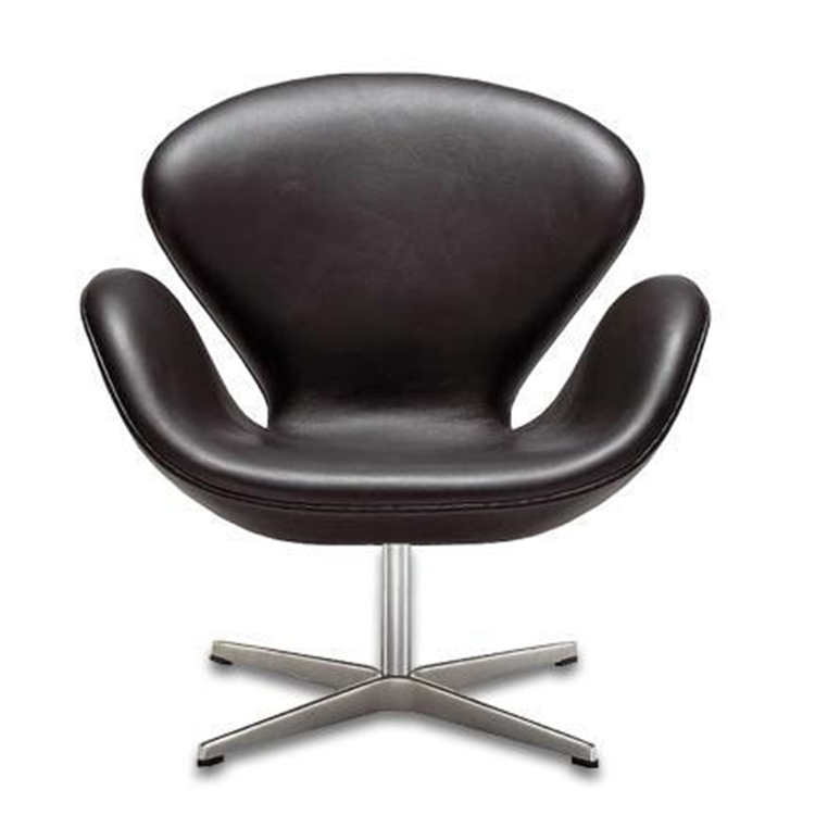 皮质 咖啡椅 创意椅子设计 椅现代椅SWAN CHAIR 天鹅椅 Arne Jacobsen