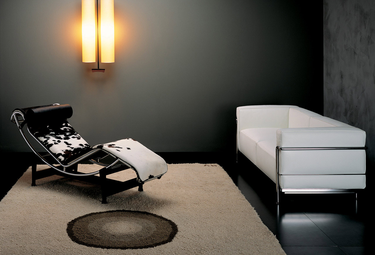 奢侈品家居 极简主义 Cassina lc 躺椅地产样品房 家用商用家具设计