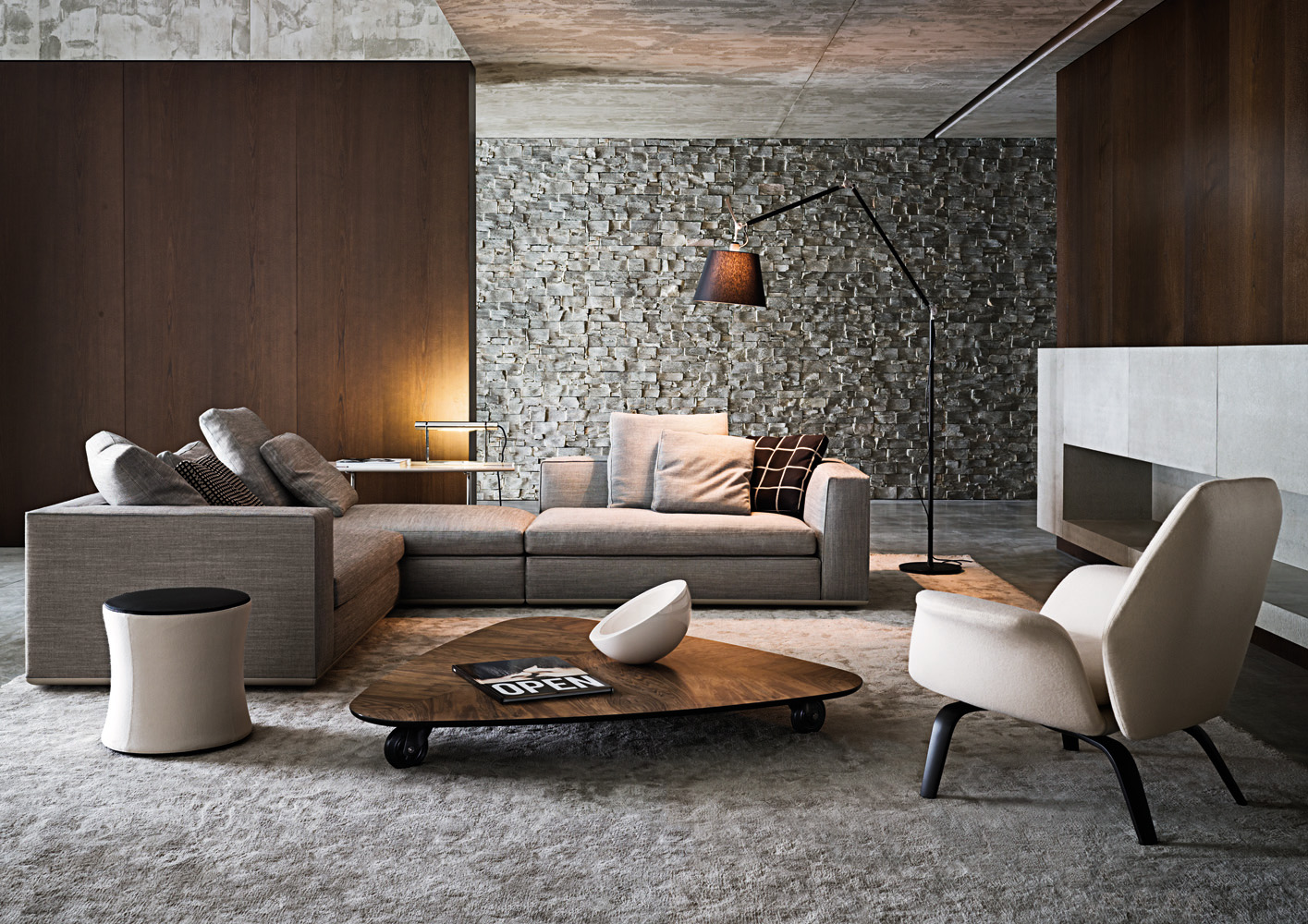 奢侈品家居 现代简约 Minotti Powell sofa 沙发 全球高端家具定制