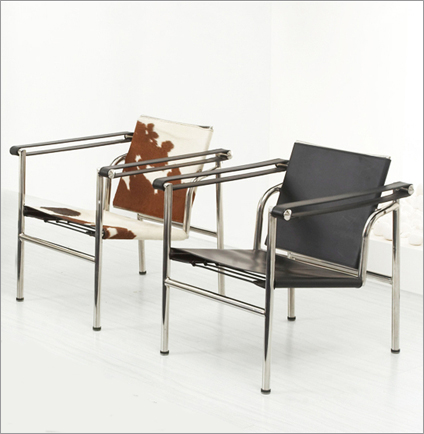 柯布西耶扶手椅LC1阅读Sling Chair 休闲接待会客休闲椅Corbusier