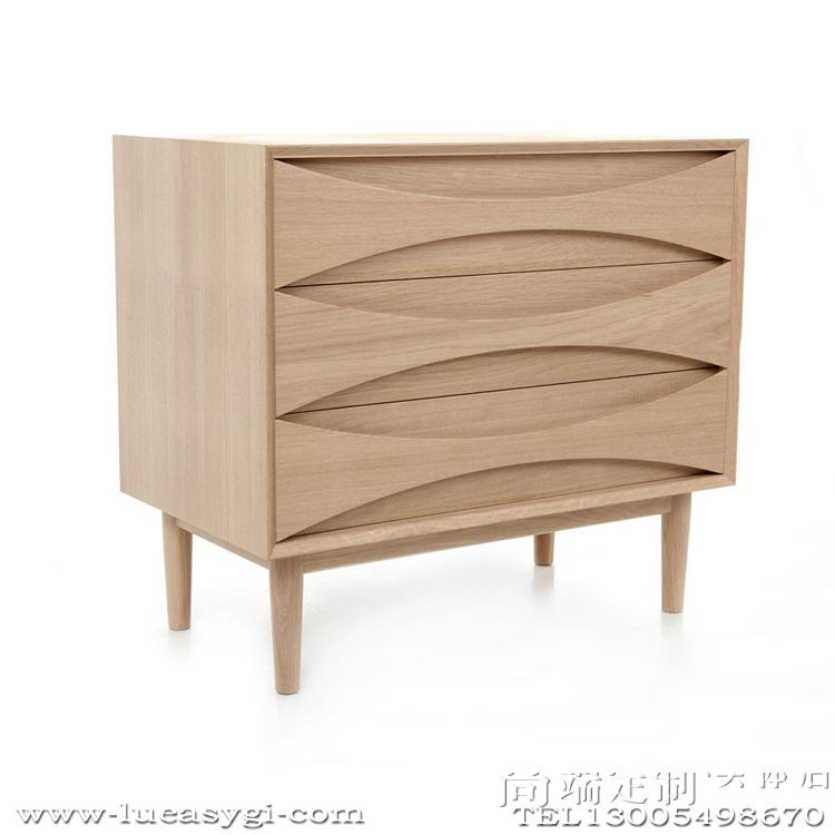 实木竖柜北欧Arne Vodder Lowboy Cabinet斗柜床头柜餐边柜设计师