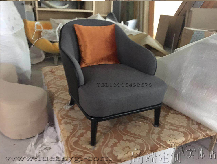 02莱斯利休闲椅 米洛提高端 LESLIE armchair tapizado Minotti Leslie armchair set