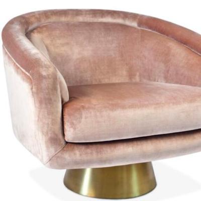 John Mathias Bernhardt设计COQUE LOUNGE CHAIR 休闲椅五金不锈钢电镀包脚
