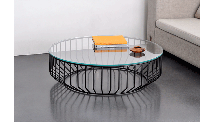 经典设计师家具 金属咖啡桌 创意茶几个性设计家具设计网 玻璃五金家具