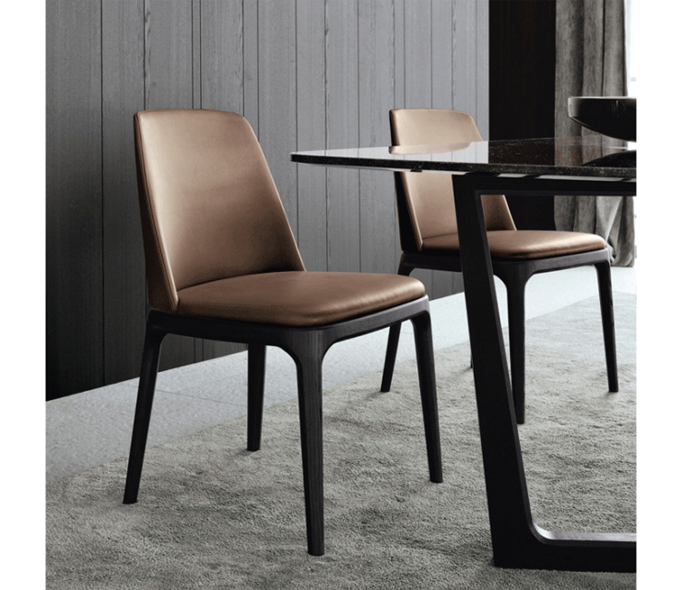 北欧实木 经典设计师家具餐椅 酒店餐厅会所咖啡酒吧椅子 面料规格颜色可定制 高端家具