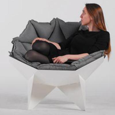 现货玻璃钢创意椅Q1 LOUNGE CHAIR 会客洽谈休闲造型展厅多角边