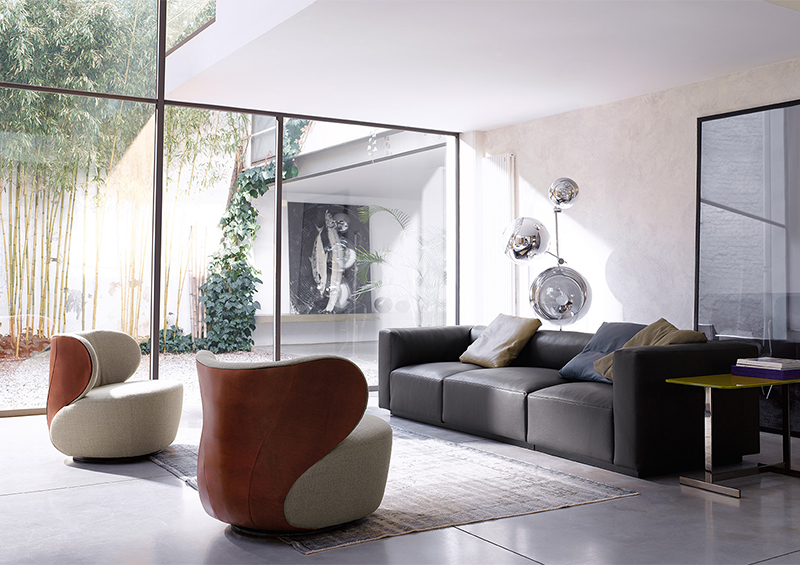 北欧玻璃钢休闲沙发客厅书房椅 矮设计师休闲椅 360度旋转单人 面料颜色可定制