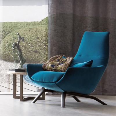 北欧布艺休闲椅 设计师创意椅酒店地产样板房接待绒布高端品质 高质量质感强