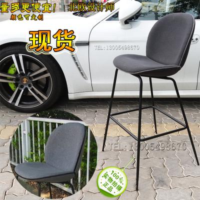 [有货]实物 丹麦设计师bar chair 电镀烤漆吧椅 玻璃钢内架座板北欧酒吧KTV酒店