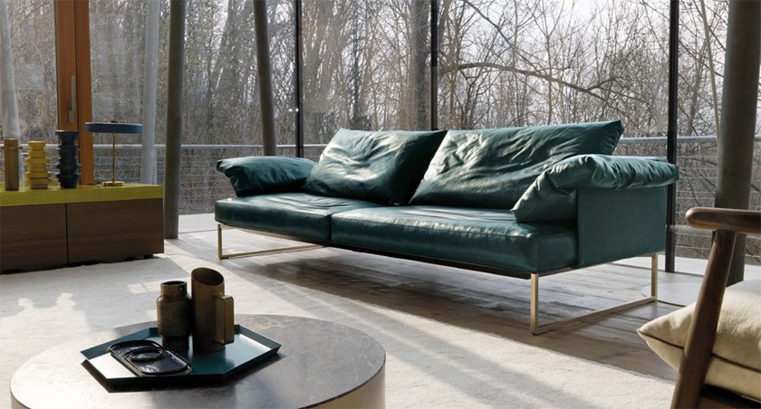 新品新款沙发 单人多人贵妃沙发 Désirée divani ARLON  Leather sofa Matteo Thun & Partners
