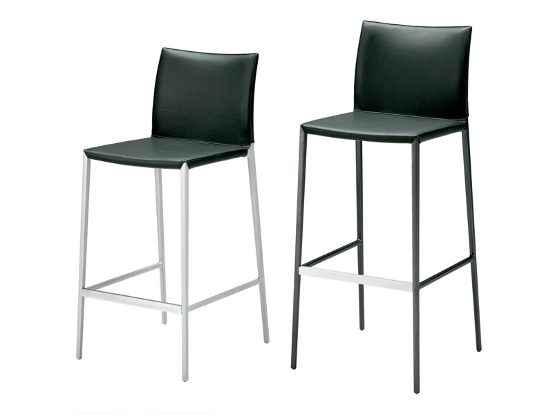 类似系列 硬皮软皮马鞍椅吧椅高脚酒吧椅Zanotta  High upholstered stool Roberto Barbieri 中式