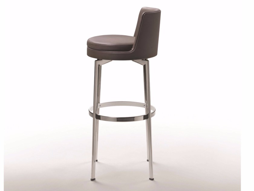 新中式国际北欧设计师作品 不锈钢家具吧椅高脚椅子 FLEXFORM FEEL GOOD Stool  Antonio Citterio