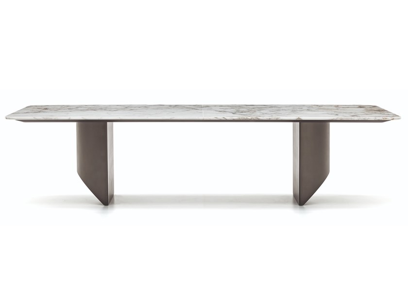 设计师Nendo 2019年新款新品 桌子系列 Minotti 楔形|圆桌 圆形大理石客厅酒店会所