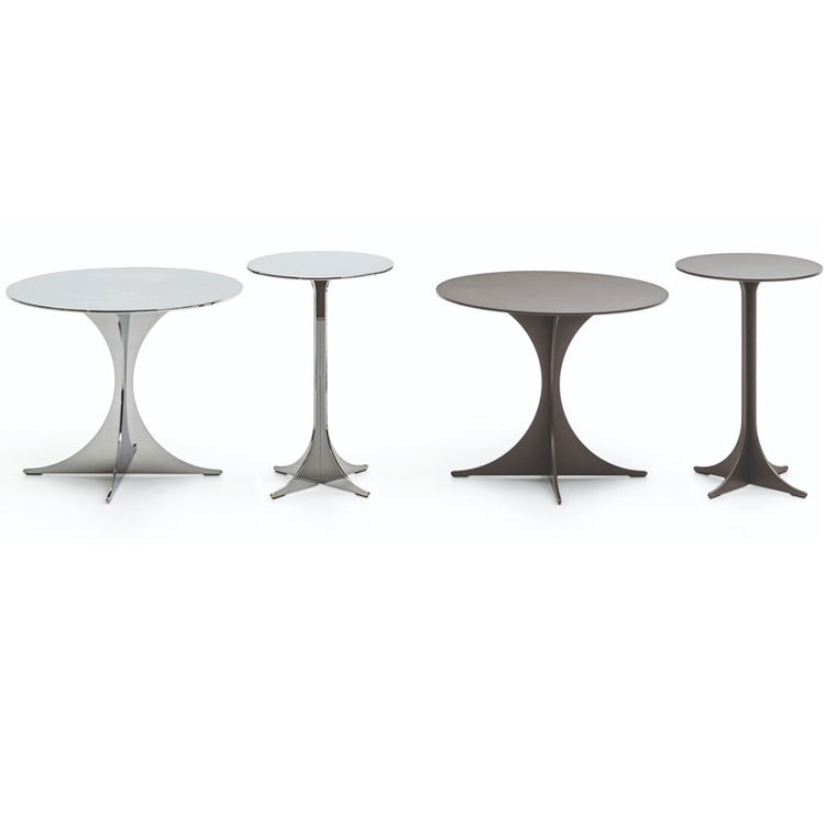 2019年新款西班牙 现代风格 圆形金属咖啡桌 五金茶几角几边几 Minotti ANISH Contemporary table