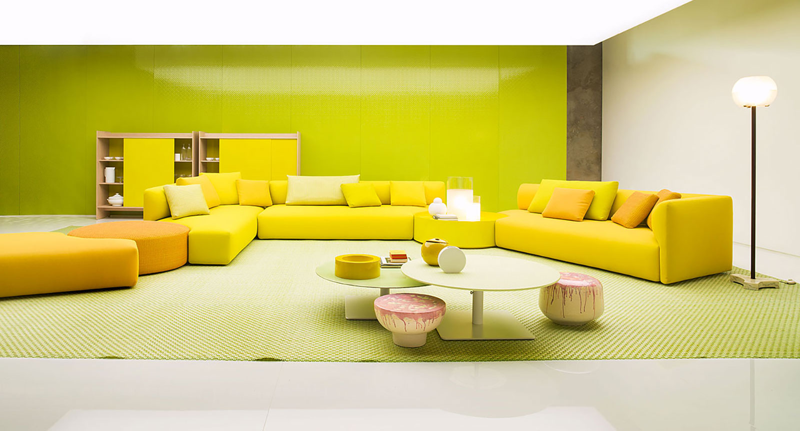 2019年国际新款 组合沙发 布艺皮质定制沙发paola lenti WALT Modular fabric sofa