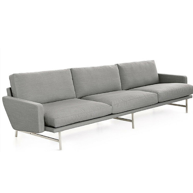 意大利 皮埃尔• 里梭尼四人三人位沙发布艺皮革超纤皮真皮定制小户型样品沙发