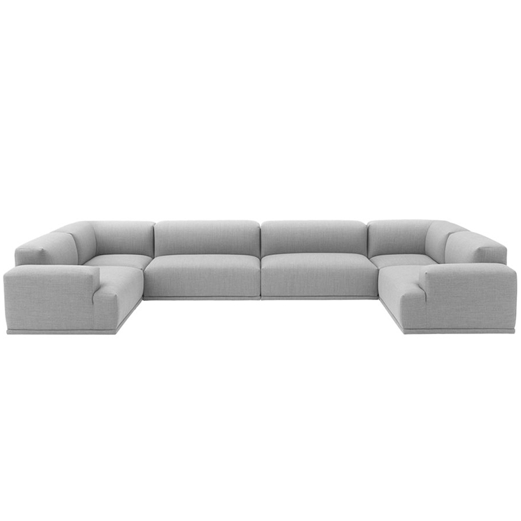 挪威设计师 连接u型组合沙发 安德森设计事务所 布艺皮革真皮 落地沙发 多人会议沙发