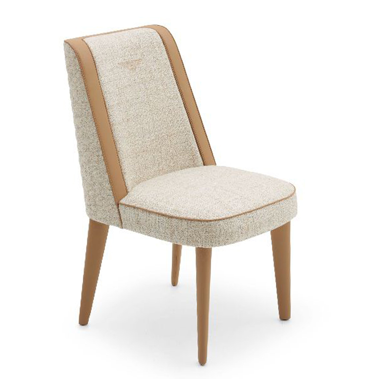 BENTLEY宾利家具STAMFORD CHAIR斯坦福德椅休息椅客厅餐椅实木布艺皮质包边 家用商用