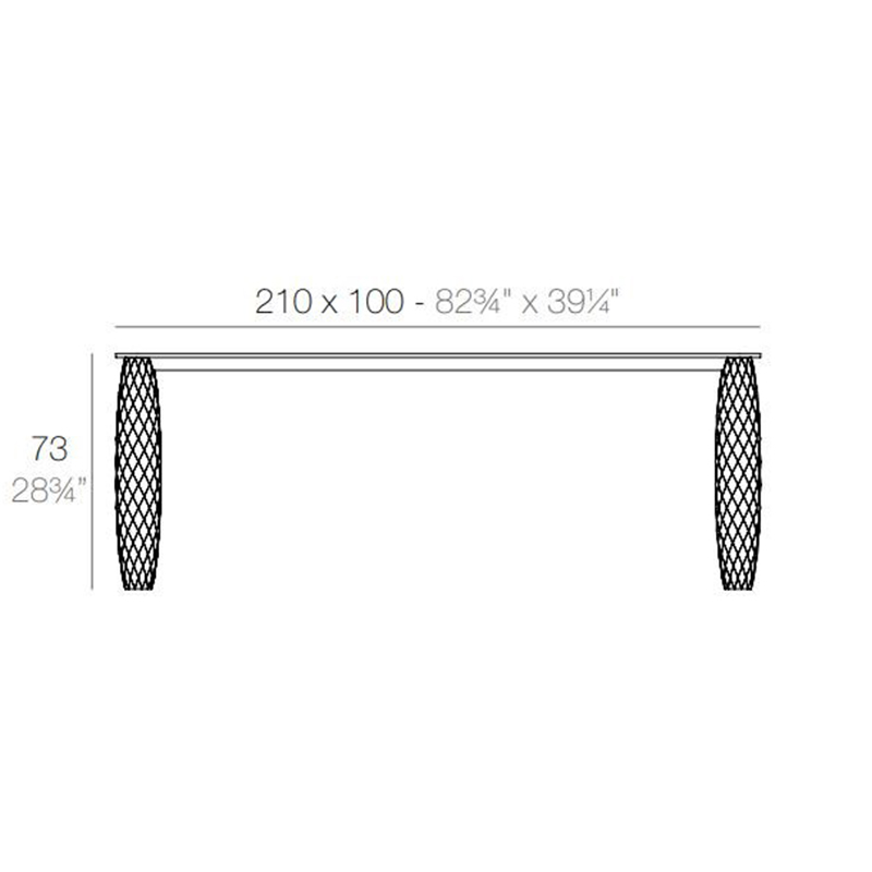 VONDOM vase table estudiHac 2019年新品玻璃钢花瓶脚菱形餐桌咖啡桌 会议桌