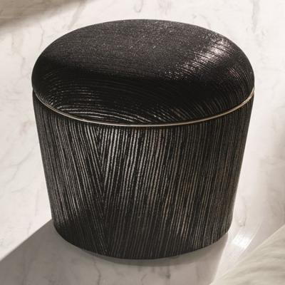 意大利Longhi 凳系列 坐垫凳 墩|榻|卵石 Stool  不锈钢大理石实木布艺皮质规格材质可定制家具