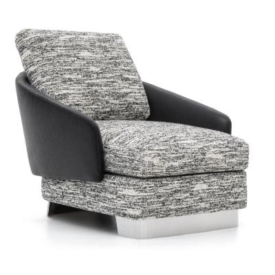 新品发布 意大利Minotti  Rodolfo Dordoni LAWSON  沙发椅 不锈钢实木皮质布艺休闲椅