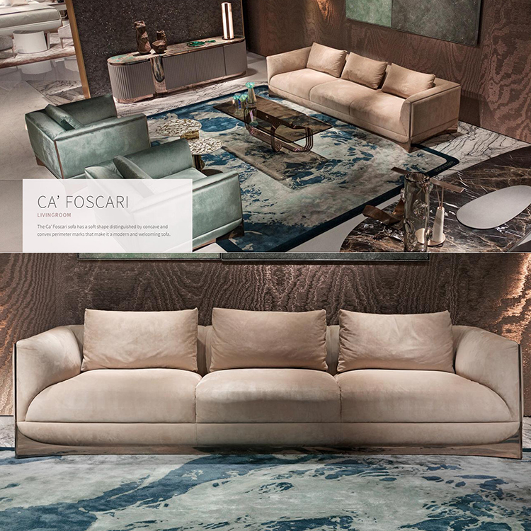 Visionnaire ALESSANDRO LA SPADA客厅设计案例   Ca'Foscari sofa  单人双人三人柜子茶几边几组合沙发