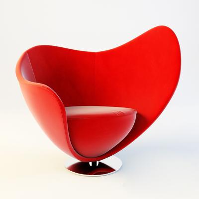 意式极简轻奢家具 La Cividina Peter Harvey  MON COEUR sofa chair 玻璃钢不锈钢心椅