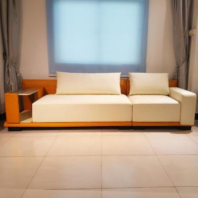 皮革方形时尚现代新中式沙发 不锈钢茶几格子沙发组合马鞍皮硬皮