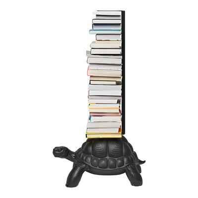 Qeeboo 2022年新款 乌龟系列家居 书架书柜可拆装 铁黑色/白天架 不锈钢金色银色架