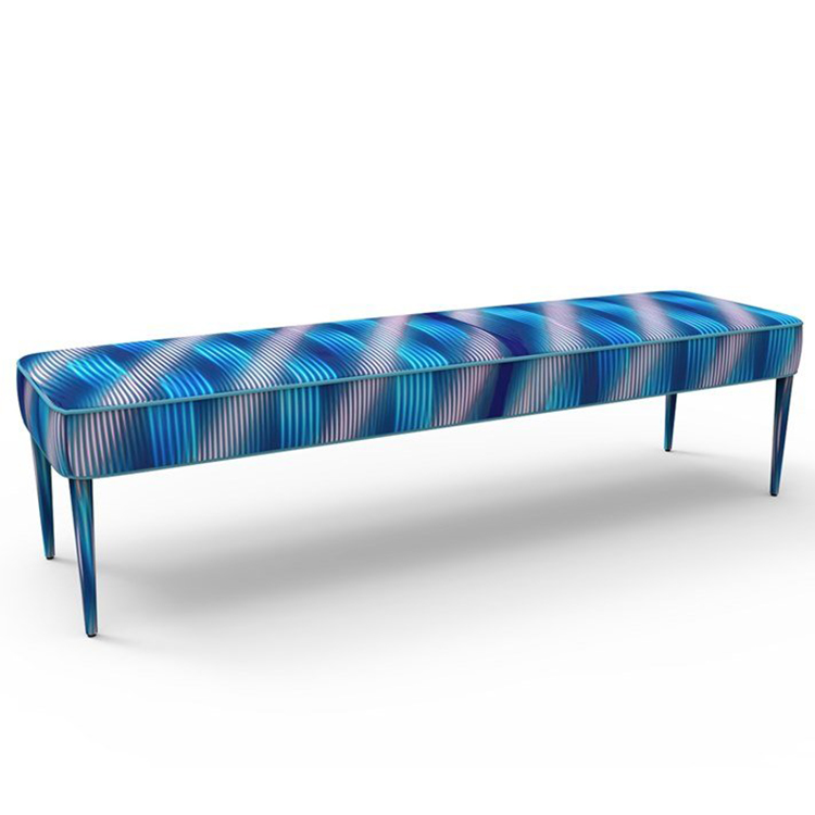 2022年新款 DAZA BENCH  DAZ03  花纹图案长凳 室内床头椅凳子 MOMENTI 家具定制