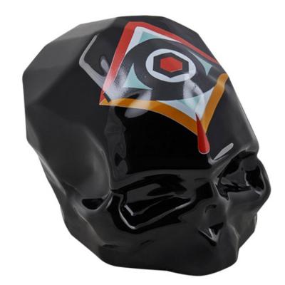 2022年新品 阿里·巴科娃设计头骨 骷髅头装饰品​ 玻璃钢绘色定制饰物