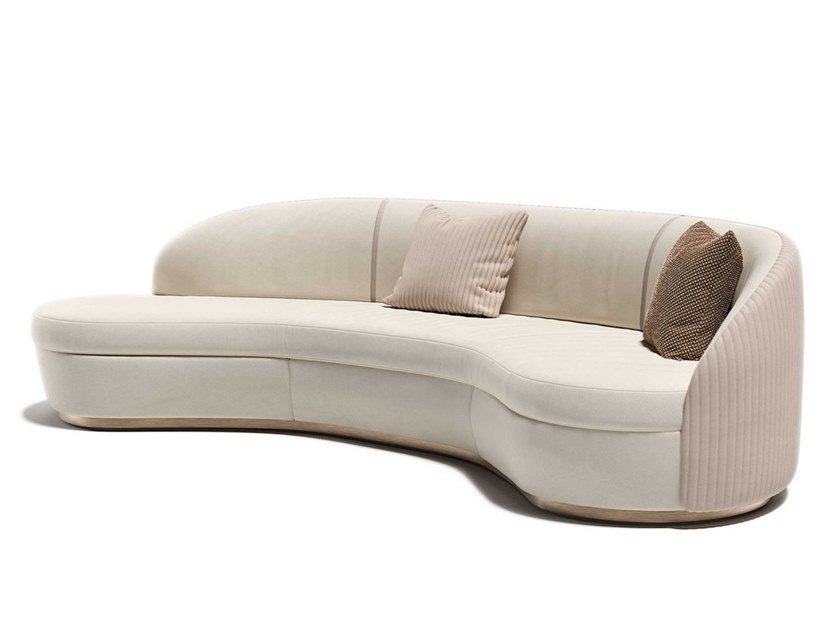 四款弧形沙发: Capital Collection OTIUM 不锈钢金色实物沙发 可定制异形沙发