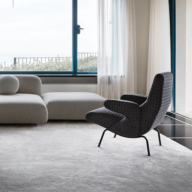 2022年实物 意大利阿弗莱克斯 Sofa bench设计师沙发凳扶手椅 armchair 不锈钢金色酒店家具