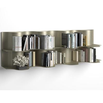 2022年纳图兹 系列家具: 不锈钢半圆形书柜 书架灯具台灯 不锈钢拉丝镀金书柜