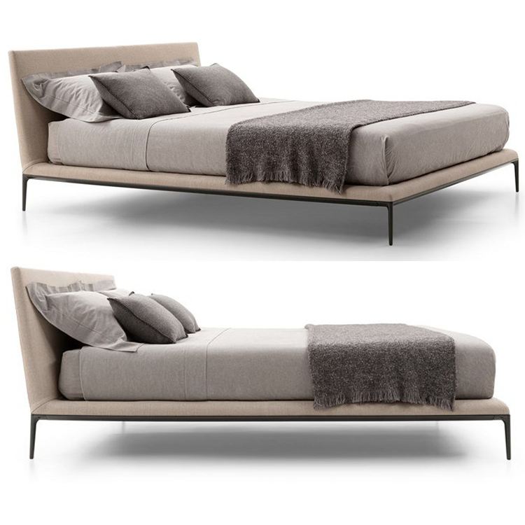 Antonio Citterio设计两款床 2022年新品意大利Flexform 软体床铺 五金实木床体