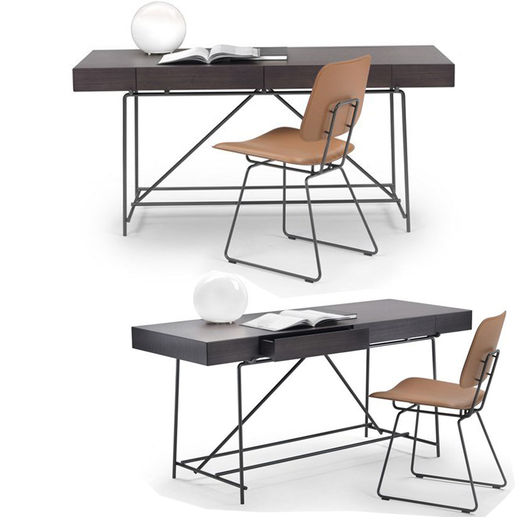 2022年新品Christophe Pillet设计三款Flexform 电视柜边桌电脑桌方桌 不锈钢电镀实木大理石家具