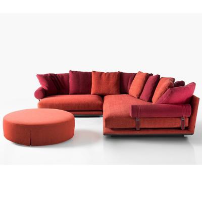 BEB意大利Antonio Citterio设计 2022年新品 多人位组合沙发 软体茶几 五金布艺努努沙发
