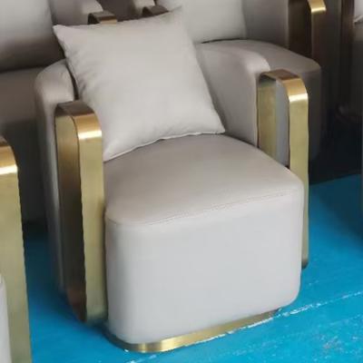 Karl Lagerfeld  分迪椅子系列:意大利芬迪家具 Fendi Casa Sofa 不锈钢布艺皮革休闲椅 家用商用酒店会所